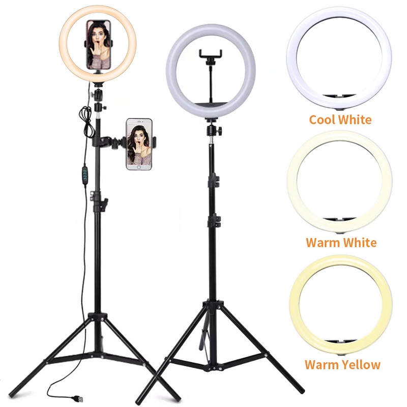 Photography Lighting Continuous - Lampa LED do selfie z regulacją