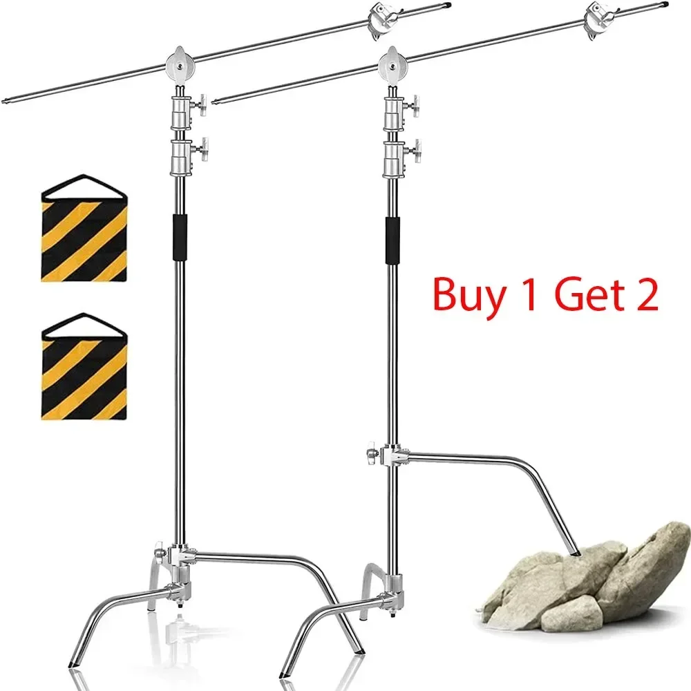 Photography Lighting For Products - Zestaw wsporników krzyżowych ze stali nierdzewnej