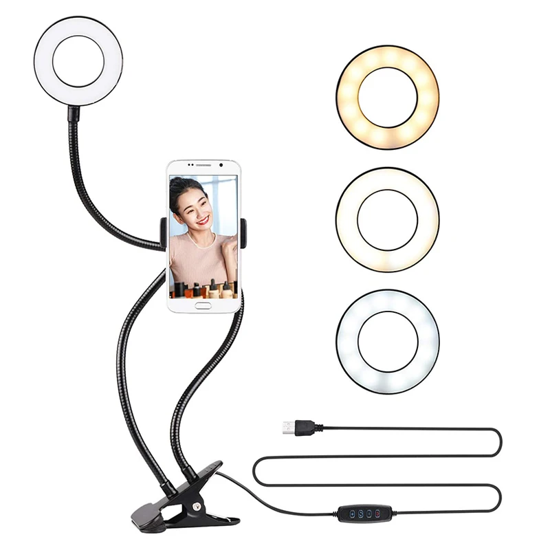Photography Lighting Circle - Uniwersalna lampa pierścieniowa do selfie z