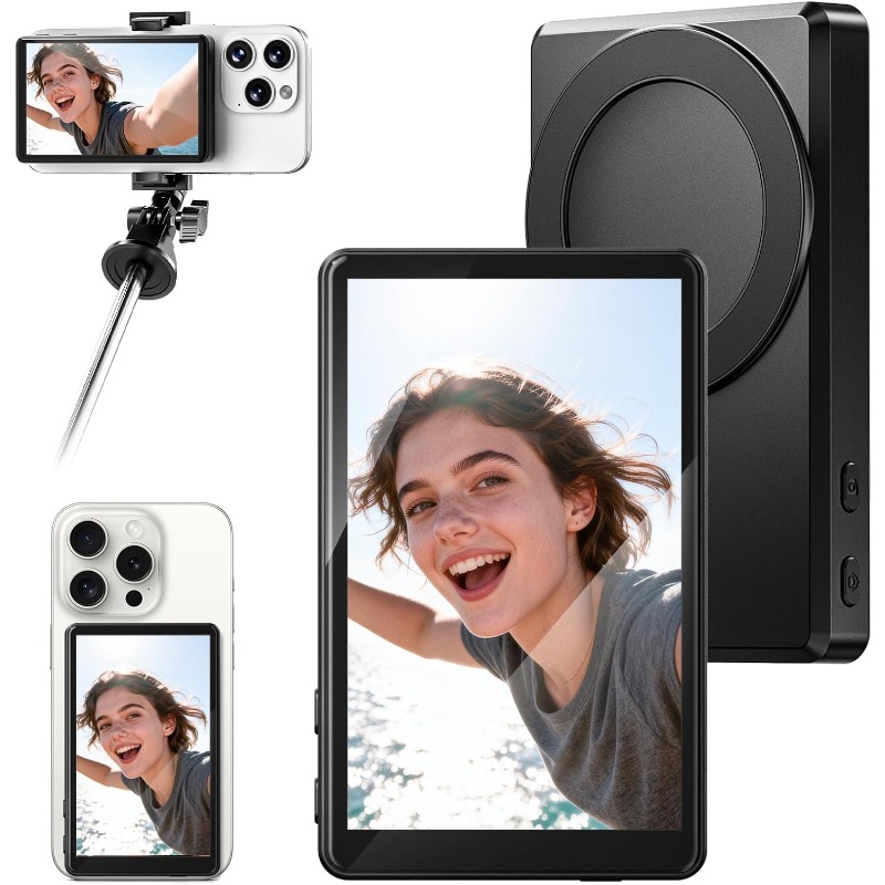 Photography Lighting Set - Monitor do selfie z magnetycznym mocowaniem,