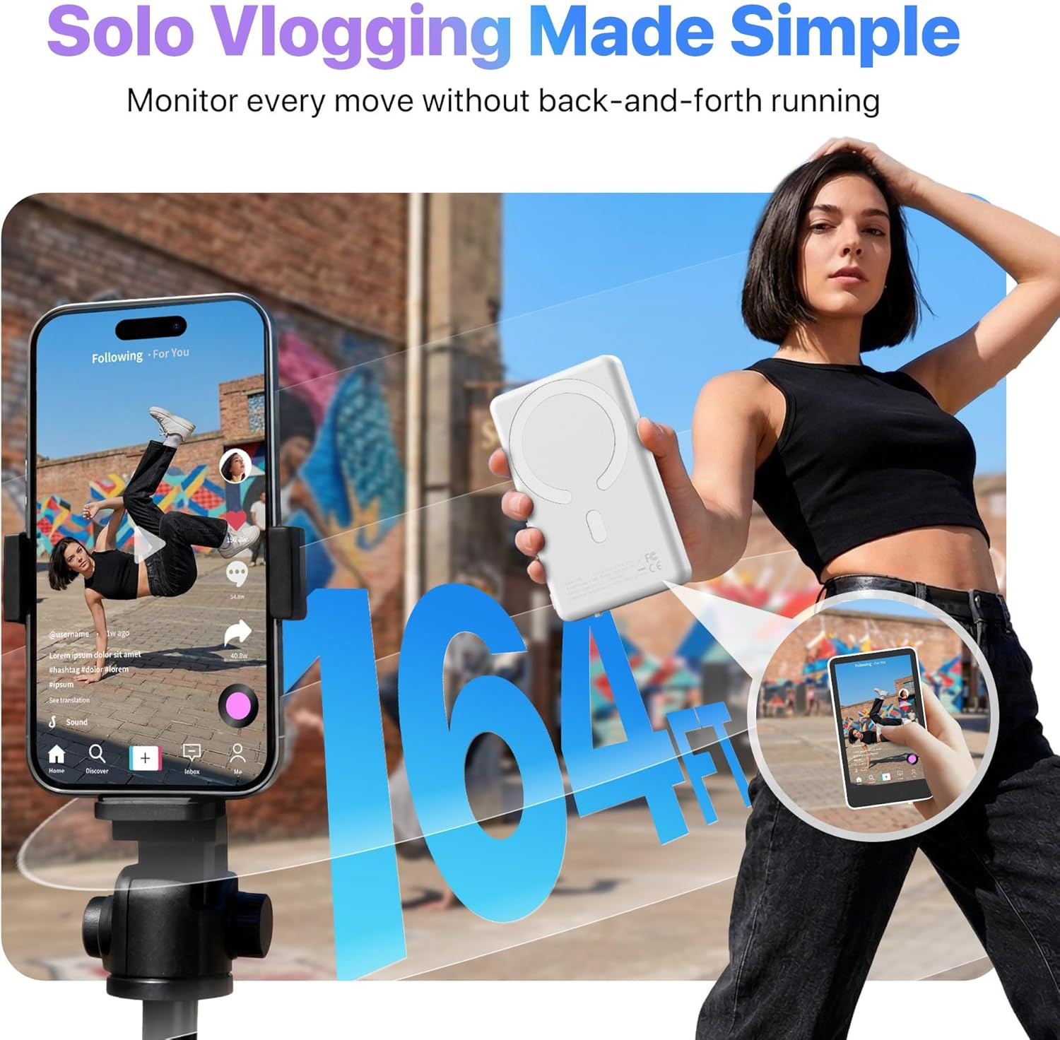 4-calowy Monitor Selfie z Ekra – Photography Lighting Set recenzja i cena