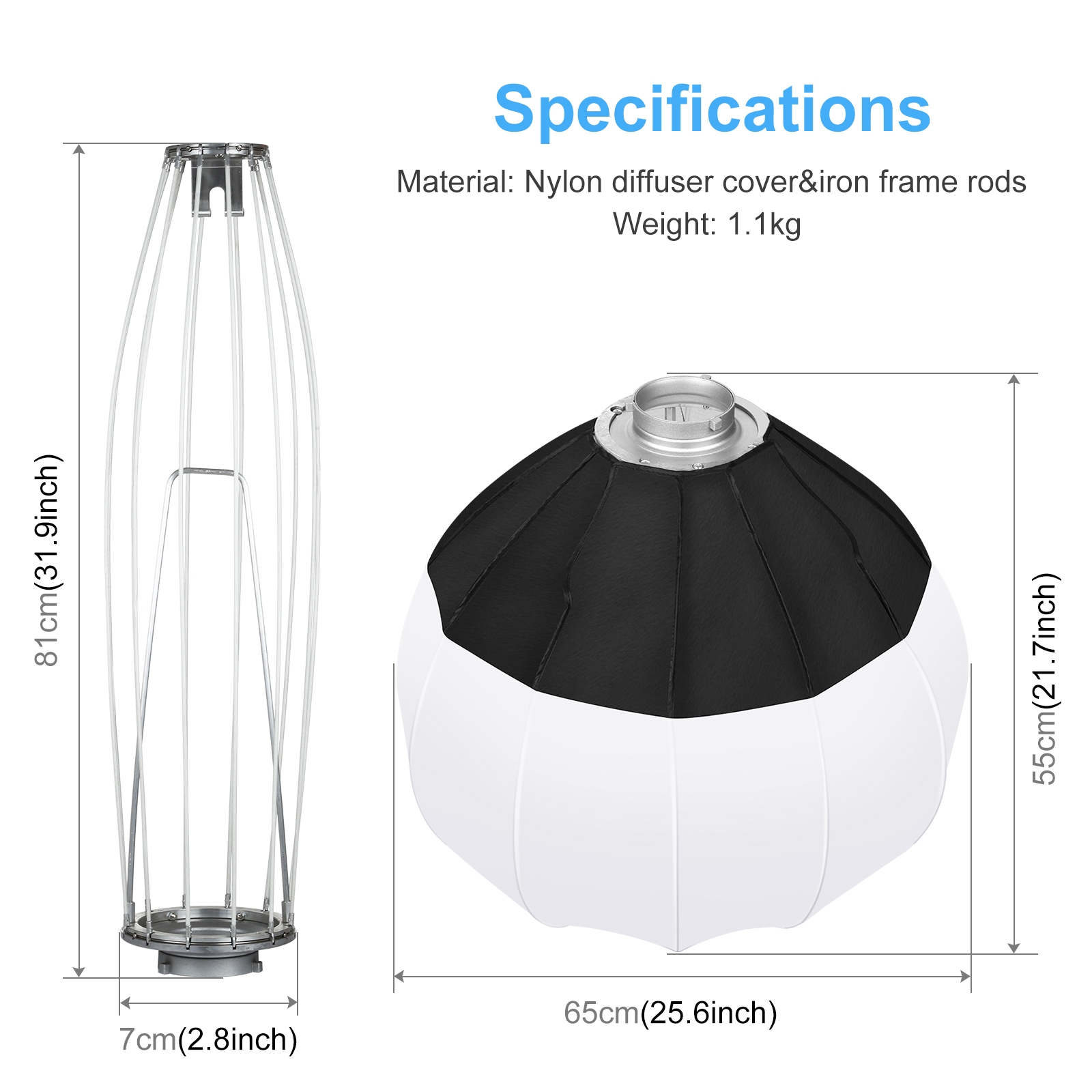 PULUZ 65cm składana latarnia S – Photography Lighting Softbox recenzja i cena