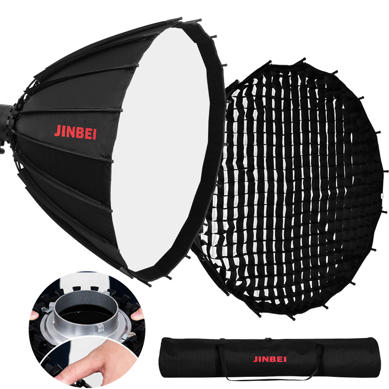 JINBEI 120cm Głęboki Reflektor – Parabolic Umbrella Deep recenzja i cena