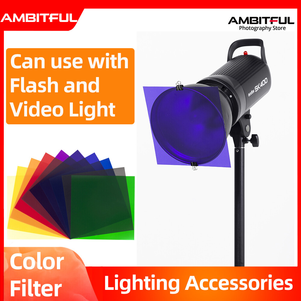 Filtr kolorowy do oświetlenia  – Photography Lighting Set recenzja i cena
