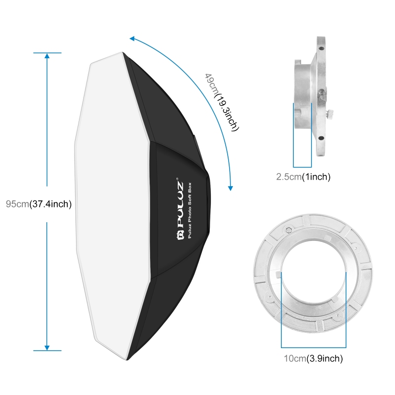 PULUZ 95cm ośmiokątny fotograf – Photography Lighting Softbox recenzja i cena