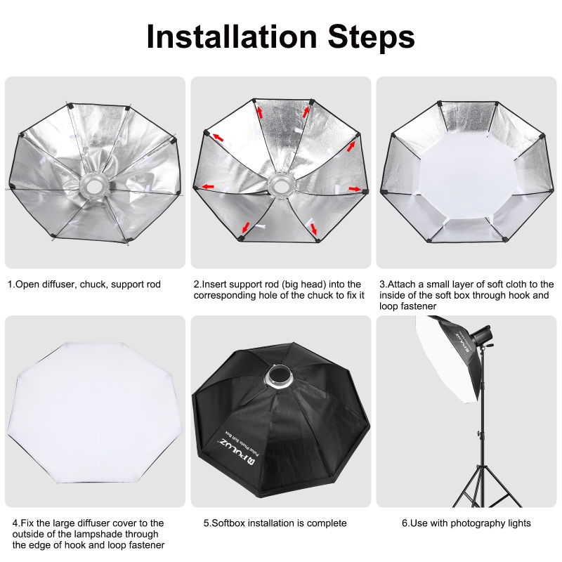 PULUZ 95cm ośmiokątny fotograf – Photography Lighting Softbox recenzja i cena