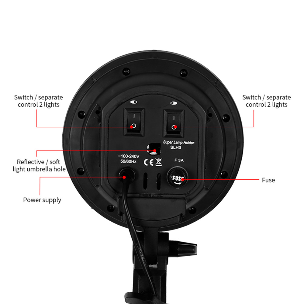 E27 Podstawa Cztery uchwyty la – Photography Lighting Softbox recenzja i cena