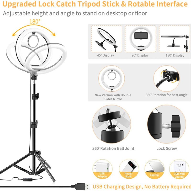 Lampa wideo 16/26/33cm, pierśc – Photography Lighting For Products recenzja i cena