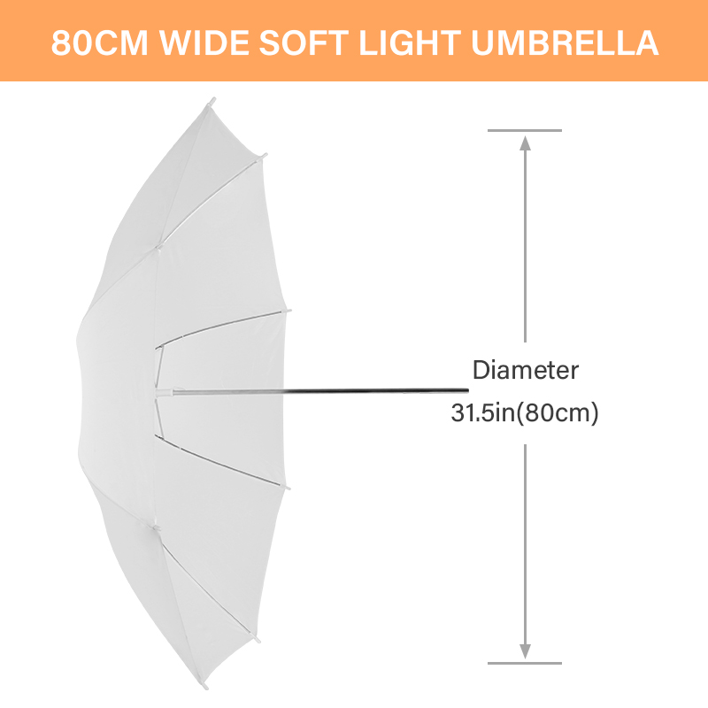 Parasolka dyfuzorowa 76 * 80 c – Photography Lighting Set recenzja i cena