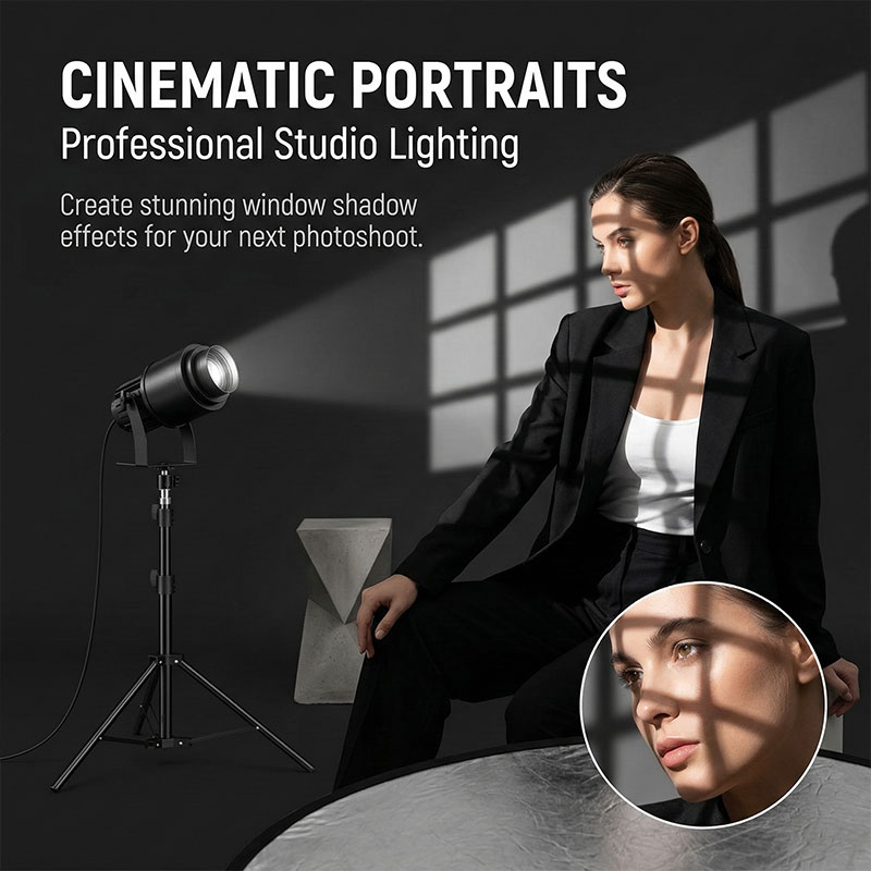 Lampa projekcyjna LED 15W z ef – Photography Lighting No Shadows recenzja i cena