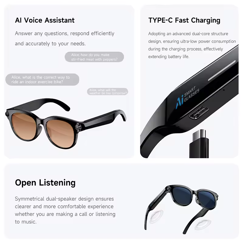 Inteligentne okulary M89-S AI  – Photography Lighting Effects recenzja i cena