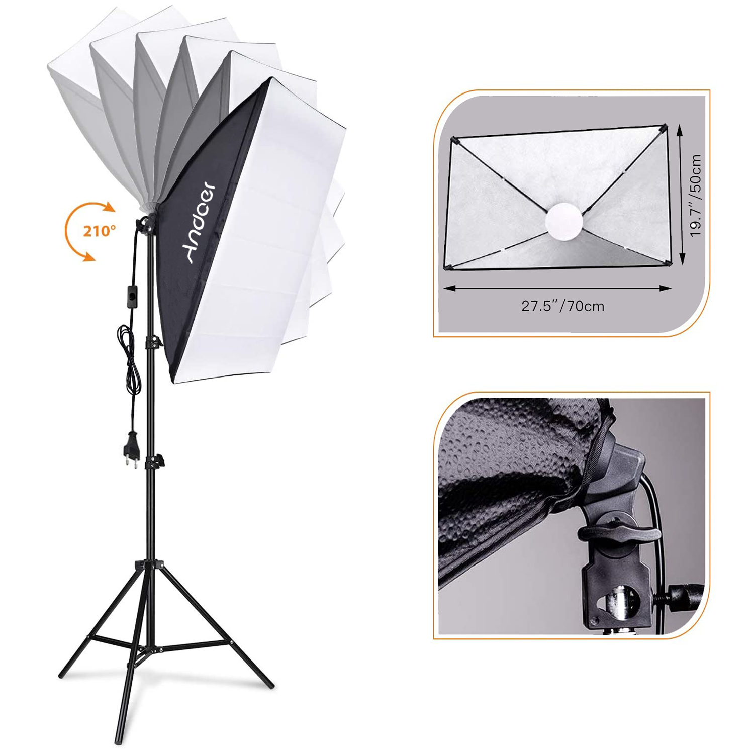 Zestaw oświetlenia Andoer Soft – Photography Lighting Set recenzja i cena